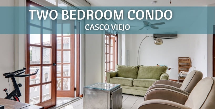 Condominio amueblado de dos habitaciones en alquiler en Casco Viejo